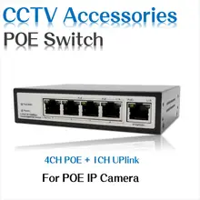 4-портовый 10/100 М PoE Net Switch/Power Over Ethernet PoE и Оптической Передачи Для Системы Ip-камера сетевые Коммутаторы для POE Камеры