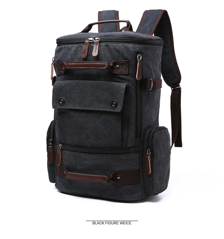 Холщовый Рюкзак мужские однотонные дорожные сумки Mochila Masculina Bolsa материал школьной сумки Escolar ноутбук рюкзаки рюкзак