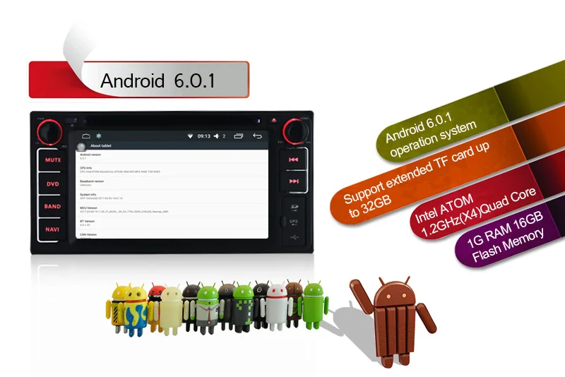 Top 6.2" Car Stereo Radio GPS Navigation Android 8.1 For Toyota RAV4/FJ CRUISER/ALPHARD/Previa GL/HIACE/IELAS/Fortuner/INNOVA/Camry 6