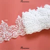 Delicate 1Yd Cord Embroidery White Fabric Flower Venise Venice Mesh Lace Trim Applique Sewing Craft for Wedding Dec. 19cm SX238 ► Photo 2/6