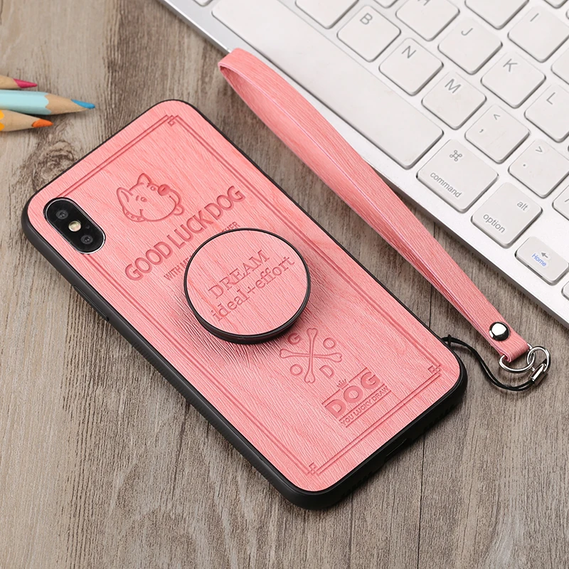 KIYLCZXYCM Lucky Dog чехол для iPhone Xs Max Xr из искусственной кожи ткани противоударный с
