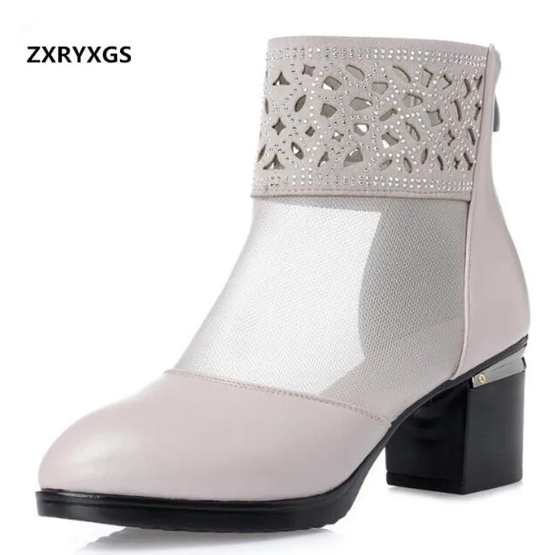mesh crystal heels