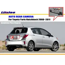 Автомобильная Камера Заднего вида Для Toyota Yaris Хэтчбек 2008 ~ 2011/Назад камера/HD CCD RCA NTST PAL/Номерной знак Лампа OEM