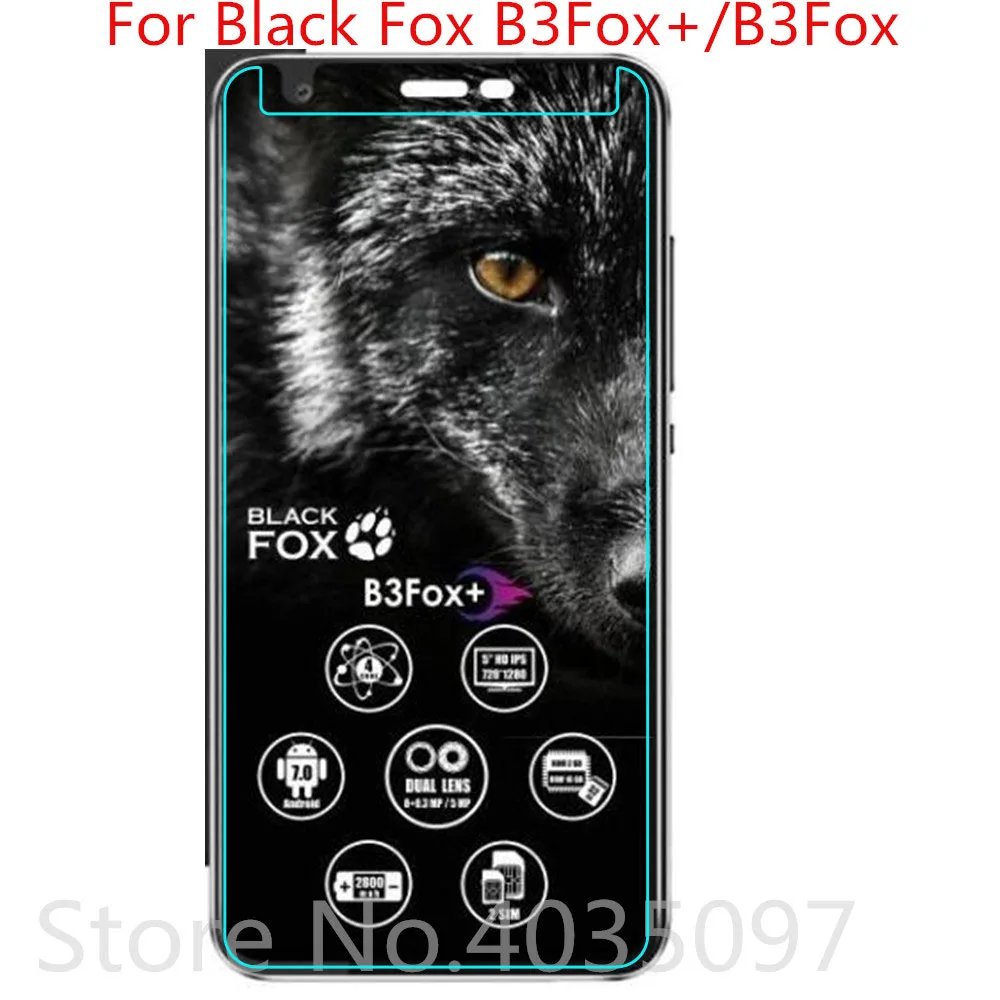 Стекло 2.5D 9H для Black Fox B3Fox Plus защита экрана закаленное стекло защитная пленка