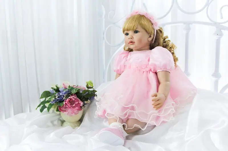 60 см Силиконовая Кукла Reborn игрушки виниловая принцесса малыши младенцы как живой
