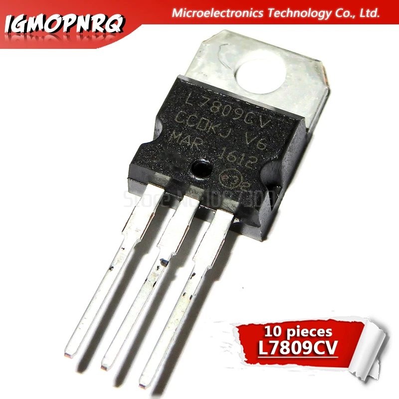

10pcs L7809CV L7809 KA7809 MC7809 Voltage Regulator 9V 1.5A TO-220 new original