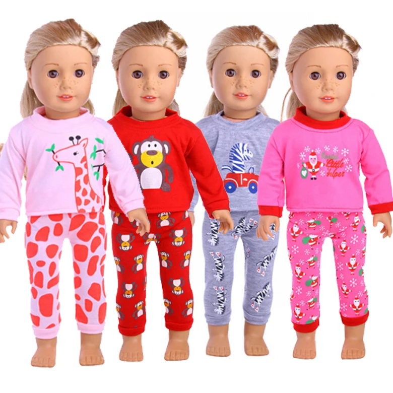 18 inch American Girl Doll Sweater shirt and pants for 43cm Baby Born zapf doll play