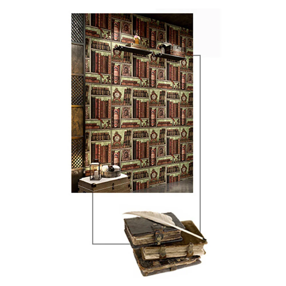 3D креативная книжная полка с изображением библиотеки настенная бумага для учебы