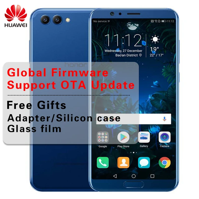 Global Firmware Huawei Honor V10 View 10 Smartphone Kirin 970 Octa Core NFC 5.99 inch Android 8.0 16.0MP+20.0MP Dual Back Camera