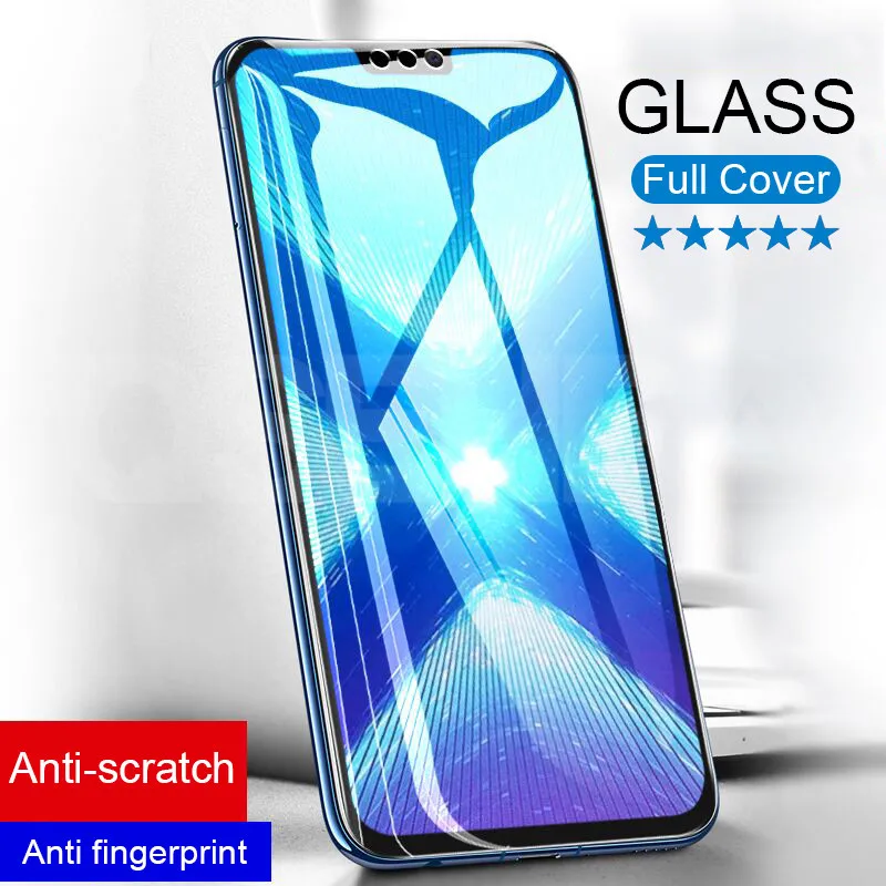 

9D Full Cover Tempered Glass For Huawei Honor 8X 8C 8A 20 V20 V10 V9 Play 9i 10i 20i Note 10 Screen Protector Protective Film