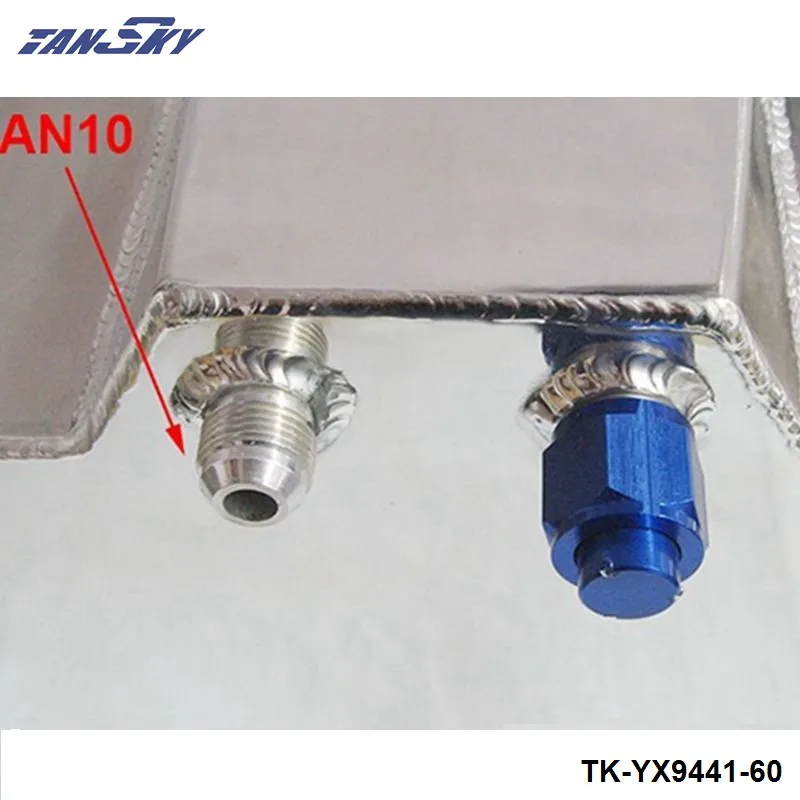 60L полированный алюминиевый гоночный/Дрифт/уличный топливный газовый бак+ уровень отправителя TK-YX9441-60