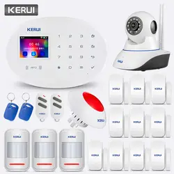 KERUI W20 сенсорный экран беспроводной GSM wifi домашняя охранная сигнализация комплект сигнализации приложение PIR сирена движения Rfid Управление