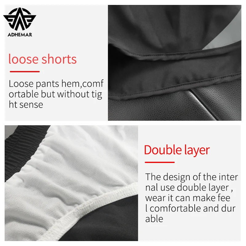 Adhemar professional running shorts for men quick-drying and breathable leggings gym shorts male