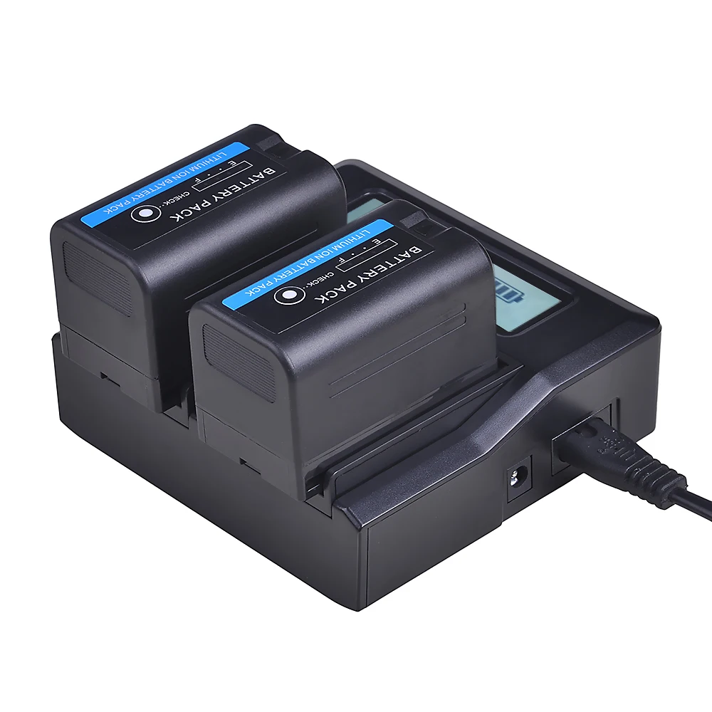Комплект из 2 предметов BP-U30 BP U30 Перезаряжаемые Камера Батарея+ ЖК-дисплей быстрая Зарядное устройство для sony BP-U60 xd-камера EX PMW 100 150 160 200 PMW EX1 EX3 F3 F3K