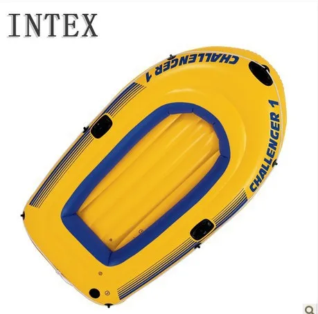حقيقي INTEX68365 1 أشخاص نفخ كاياك التجديف قارب صيد قارب سماكة الرياضات المائية