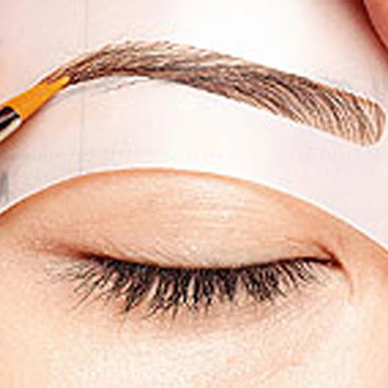 

4pcs/Set Eyebrow Stencil Model for Eyebrows Guide Template Shaping Eyeliner Stencil for Eyes Cosmetics Makeup Eyebrow Line Cards