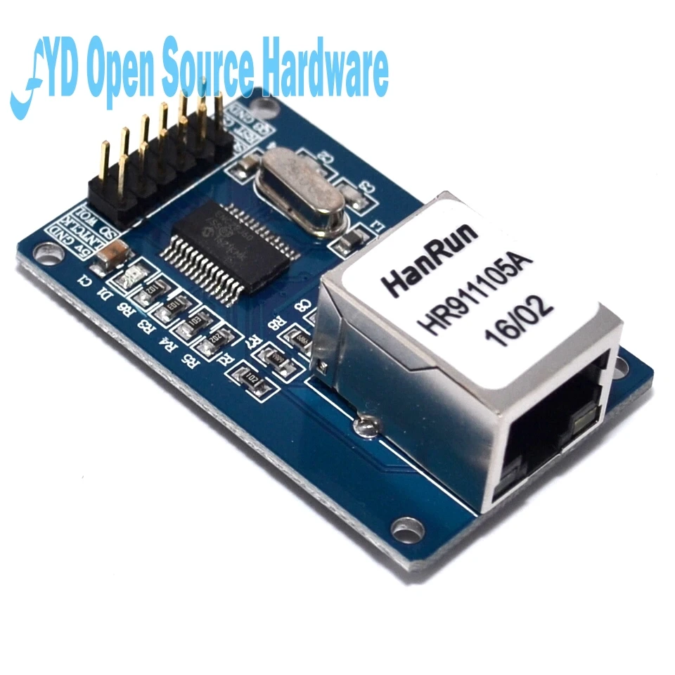 Mini ENC28J60 Ethernet LAN Network Module for arduino 51 AVR SPI PIC STM32 LPC Ethernet MCU development board supporting modules