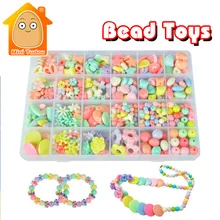 MiniTudou модные игрушки для девочек красочные игрушки DIY Хама бусины набор образовательных 3D головоломка развитие интеллекта игра для детей