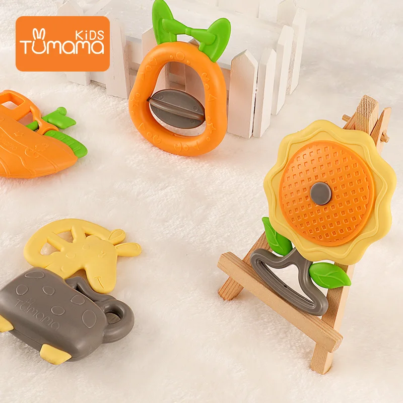 Tumama 4~10pcs Baby Rattles Toys Animal Music Hand Shake Bed Bell Newborns Cute Animal Rattles Baby Toys Hanging Rattles Toy 