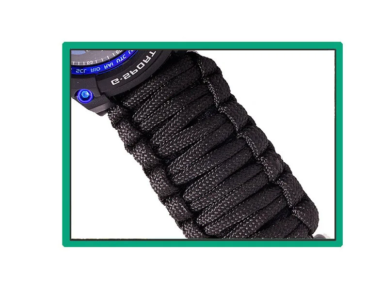 Outdoor Survival Watch Waterproof Emergency Night Vision 50M IP68 Survive Paracord Knife Compass Thermometer Whistles First Aid Kits  (8)