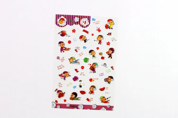 

6pcs Variety girl Sticker Organizer Calendar Diary Book Planner for DIY Scrapbooking Decoration Diary Sticker papeleria