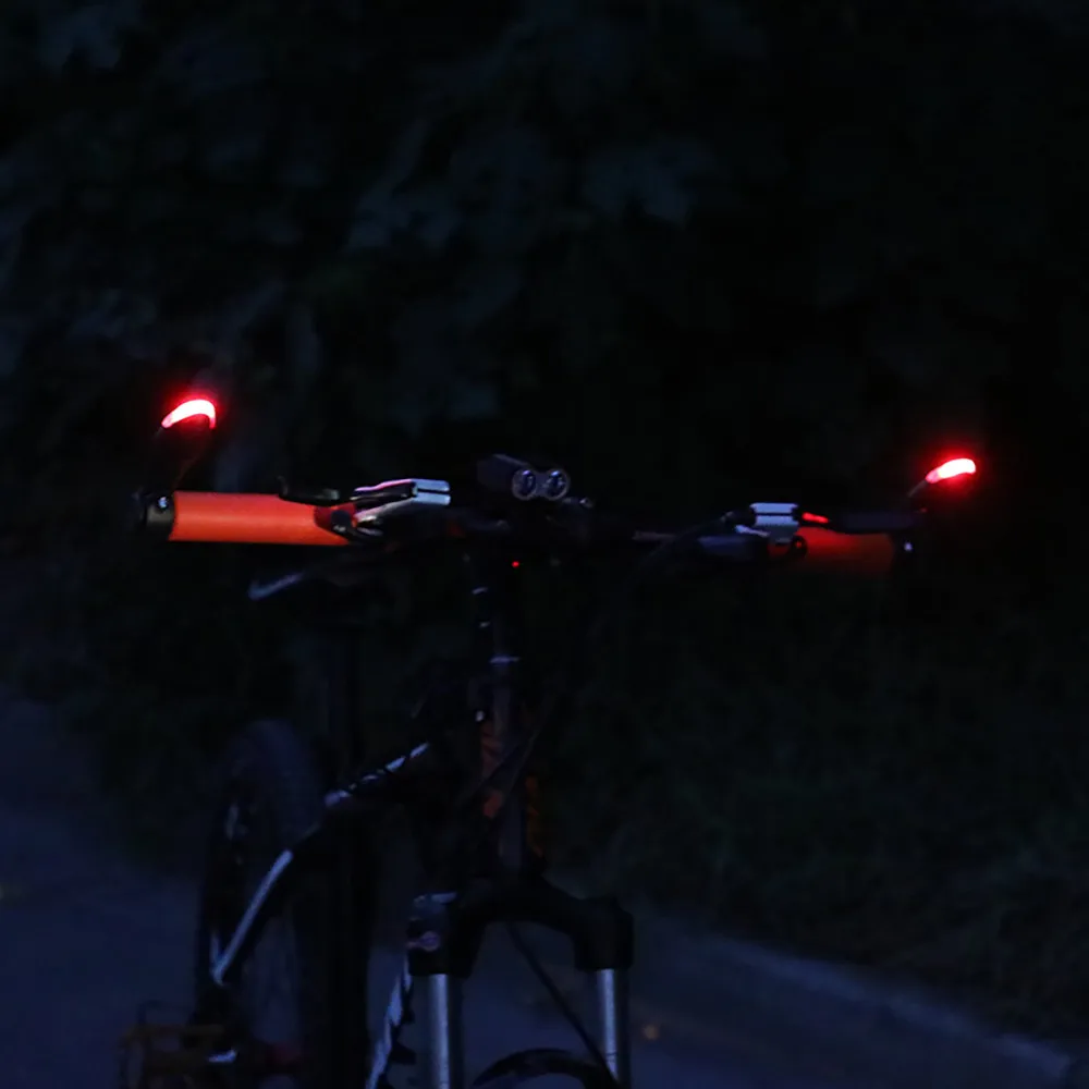 Best Flashing Bicycle Handlebar Turn Indicator Lights LED Handle Bar Turn Signals Intelligent Safety Warning Mountain Bike Light PJ4 3