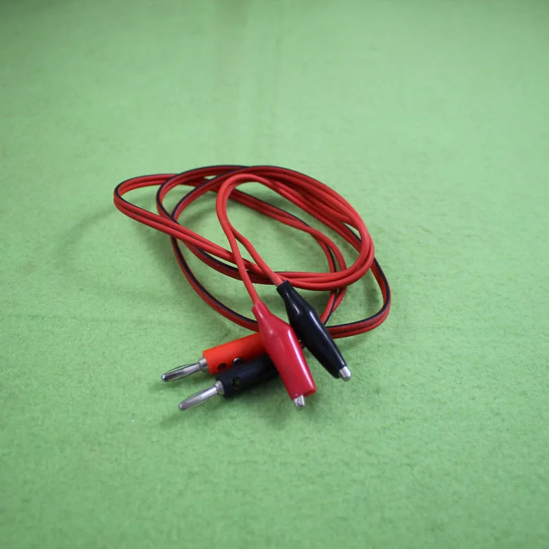 2 Pair Alligator Clips Multimeter Power Supply Test Leads OZ Standard 4mm banana plug red black