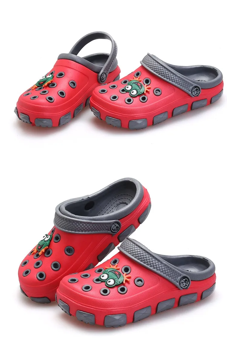 Г., модные детские летние сандалии тапочки для девочек и мальчиков, детская обувь с рисунками, обувь с отверстиями Нескользящие Детские сандалии садовая домашняя обувь