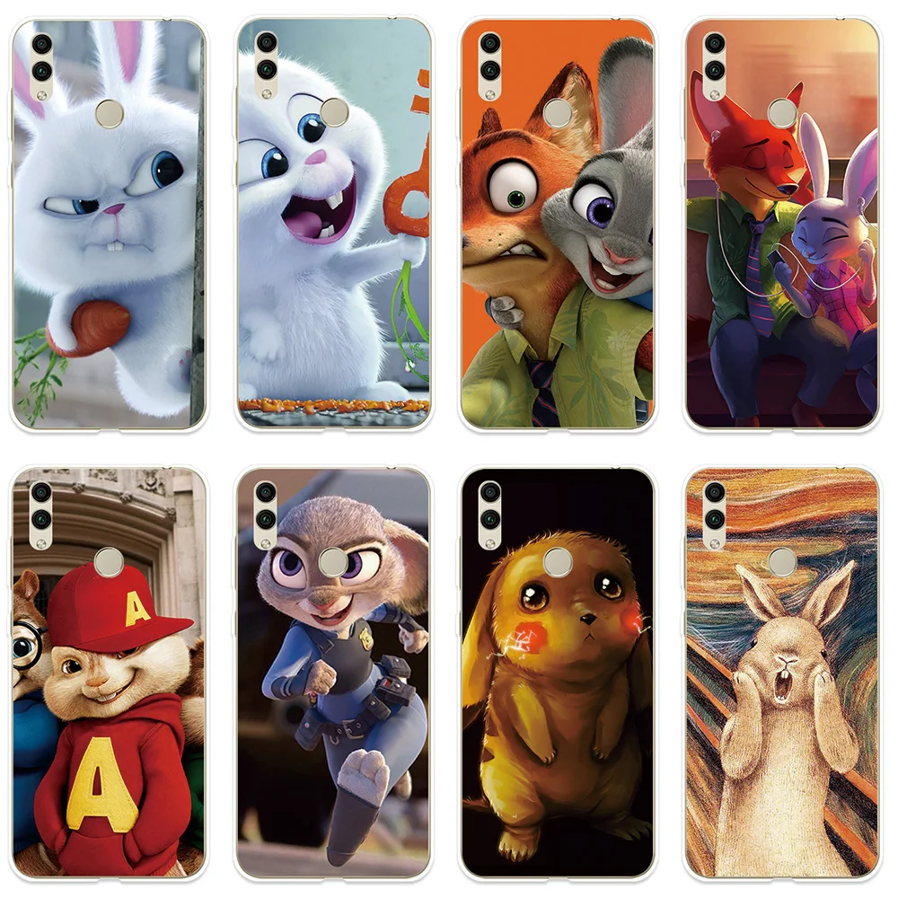 

Phone Case for Huawei Honor 7A 8A Pro 7C 8C 7X 8X 7S 8S Cover Rabbit Pikachu Patterned Fundas For Honor 8 9 10 10i 20i Lite Case