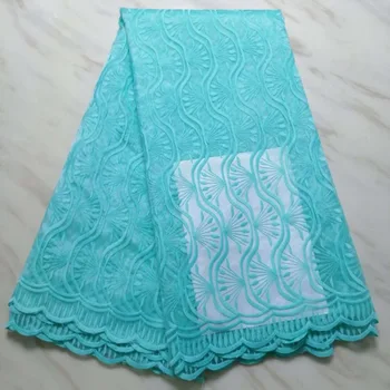

2019 New Arrival French Embroidered Tulle Net Lace Fabric Mesh Laces For Bride Dress Lace Material Yellow Wedding Party Dress