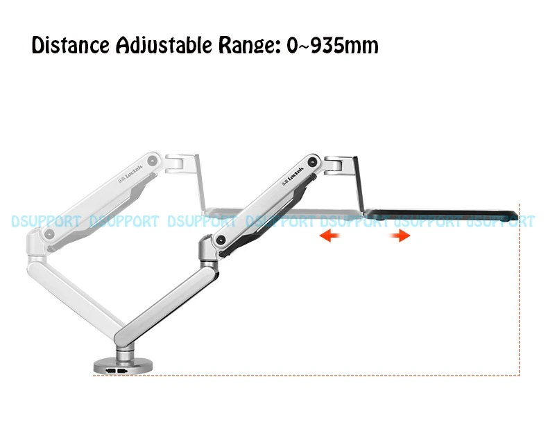 Крепление Loctek W72 для ноутбука 10 17 дюймов с газовой пружиной|bracket holder|bracket lbracket mount |