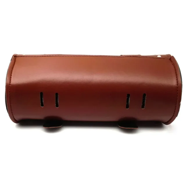 Motorycle Brown PU Leather Tool Bag Saddlebag For Honda Shadow VT750 VT1100 VTX1300/Yamaha V-Star XVS 650 1100 Classic Custom