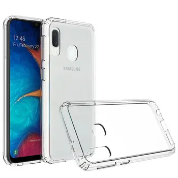 

30pcs/lot For Galaxy A20e A2 Core Case TPU PC Transparent Shockproof Hard Case For Samsung Galaxy A10 A10e A60 A80