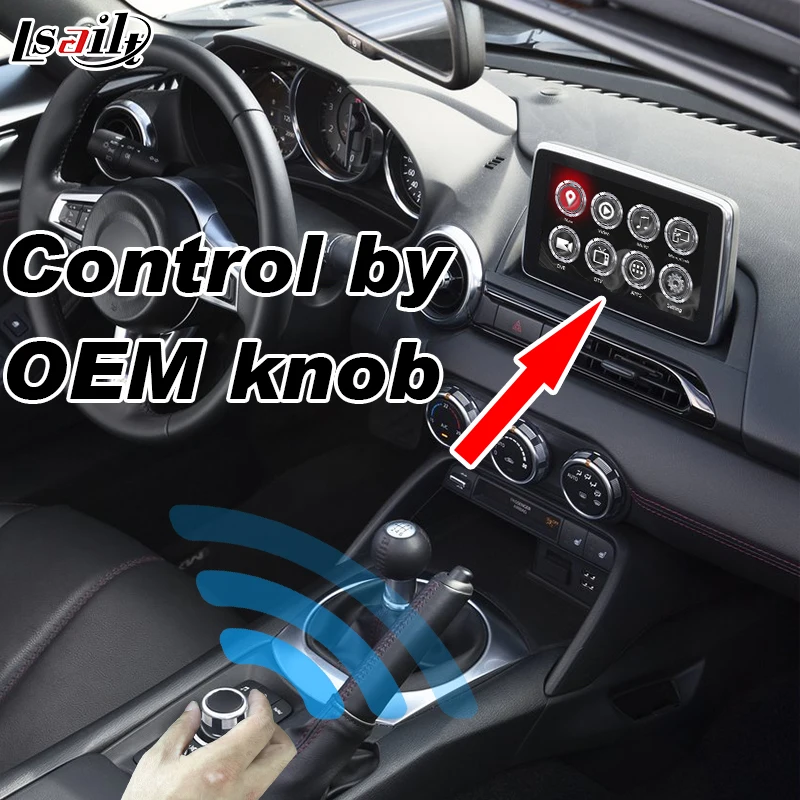  Android 7.1 GPS Navigation Box for Mazda CX-5 MX-5 CX-9 2014-2019 Multimedia Video Interface with R