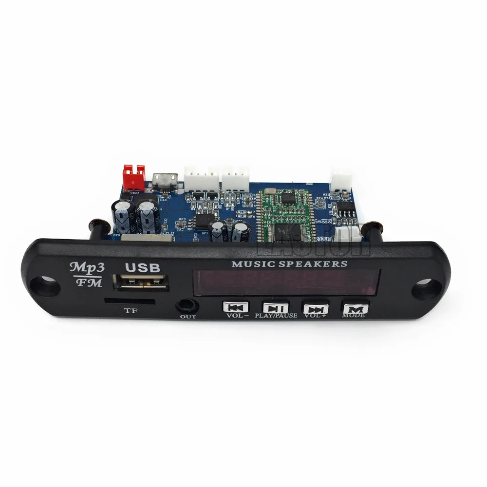 5 В/12 в управление через приложение Bluetooth 4,0 MP3 декодирующая плата модуль TF карта USB FM APE FLAC декодер плата цифровой Красный светодиодный