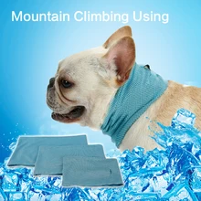 Летняя охлаждающая бандана для питомцев, шарф для собак с холодным льдом, летнее полотенце для бульдога, летнее полотенце для собак