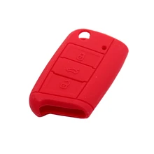 Дистанционный ключ силиконовая кожа(красный) для Volkswagen для VW GOLF Mk7