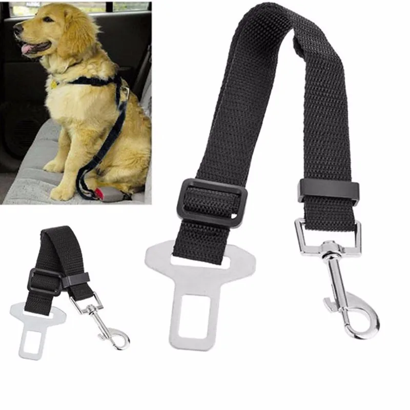 4 цвета регулируемый собаки любимчика предохранительный ремень автомобильного сидения для шлейка и поводок путешествия клип R08