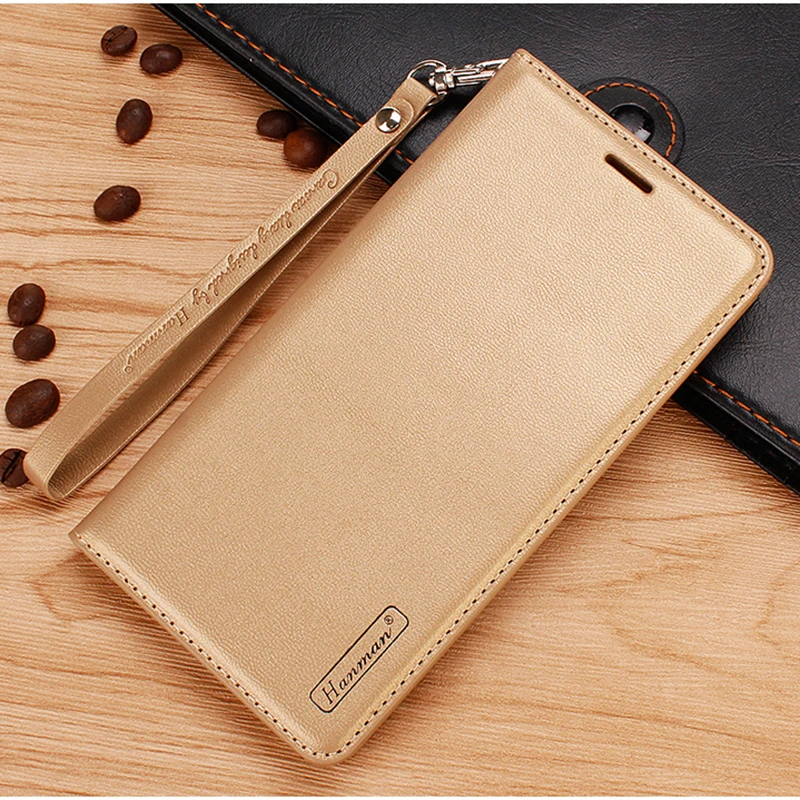 Hanman Minor Flip Leather Case For Vivo V15 Pro Business Hang Rope Series Wallet Card Slot case Cover
