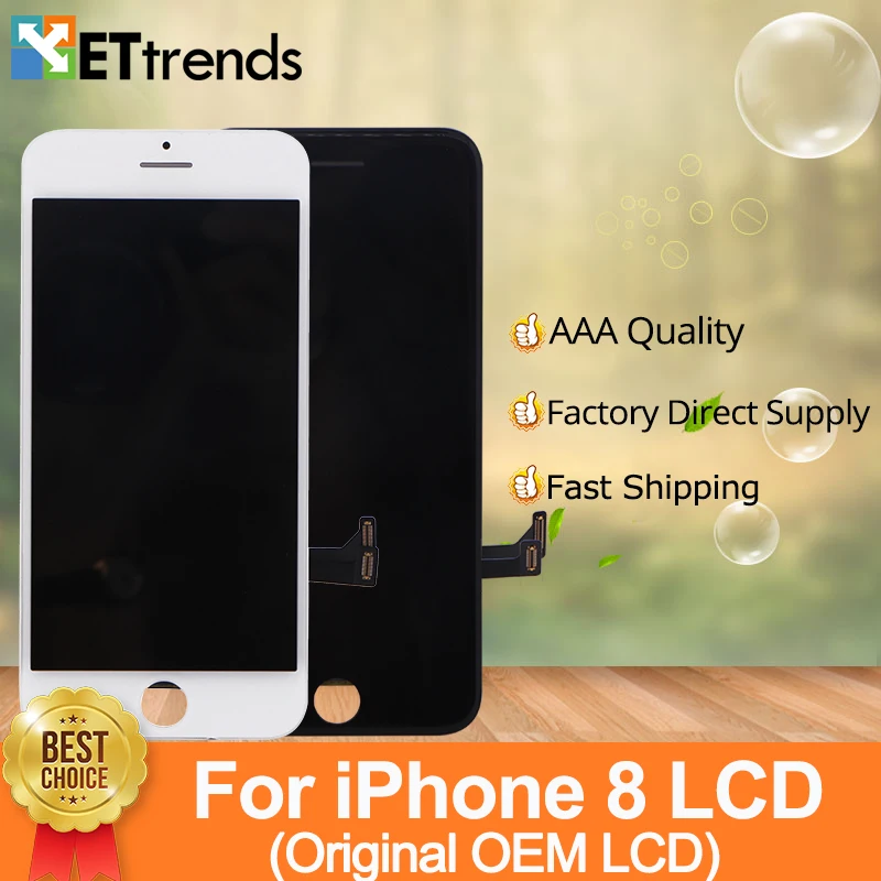 

10pcs Original OEM AAA LCD Screen For iPhone 8 LCD Display Touch Digitizer Glass Screen Assembly 100% Tested DHL Free Shipping
