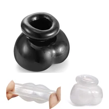 Male Soft Comfortable Silicone Bull Bag Ball Stretcher Snug Scrotum Ballstretcher Ballsack Testicle Bondage Sex Toys
