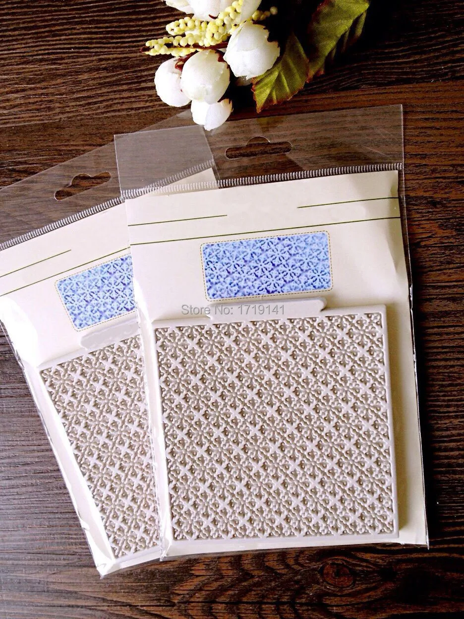 

Classic square grid lines turn sugar silicone mold decoration mode
