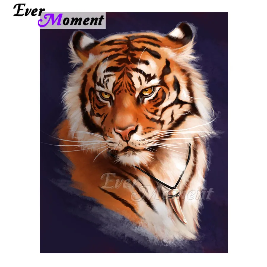 Ever Moment алмазная живопись тигр картина Стразы 5D DIY украшение для дома Алмазная