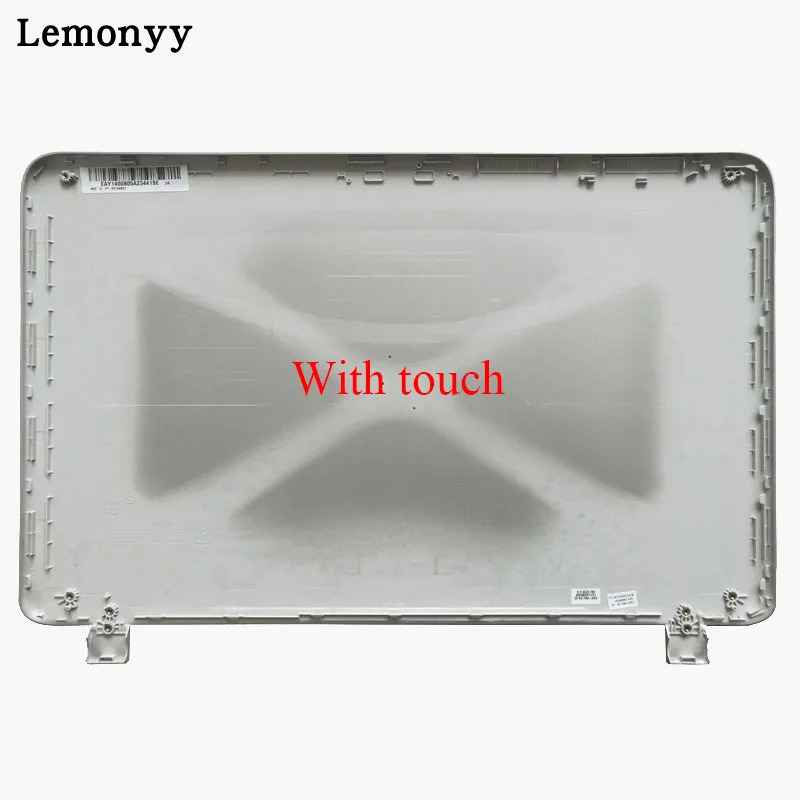 Новая ЖК-задняя крышка для ноутбука hp Pavilion 15-P 15-P066US 15-P000 Серебристая не Сенсорная 762508-001/с сенсорным экраном - Цвет: With touch