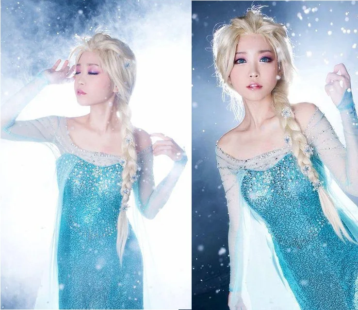Fashion Cosplay Doll Wig cartoon Frozen Elsa Anna Snow Princess Series Halloween Cos Anime Haired Blond Child With Doll Wig Fashion Cosplay Doll Wig cartoon Frozen Elsa Anna Snow Princess Series Halloween Cos Anime Haired Blond Child With Doll Wig