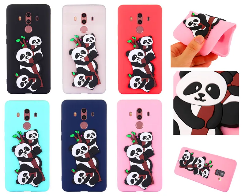 

Huawei Mate 10 Pro Silicon Case 3D Relief Panda Silicone TPU Skin Soft Back Cover Phone Case for Huawei Mate 10 Pro BLA-AL00
