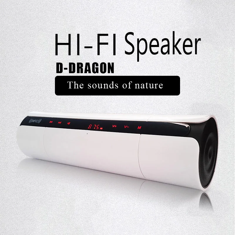 

KR-8800 Wireless Bluetooth speaker Touch IC digital display portable HIFI Bluetooth mini speaker NFC/TF card/ FM