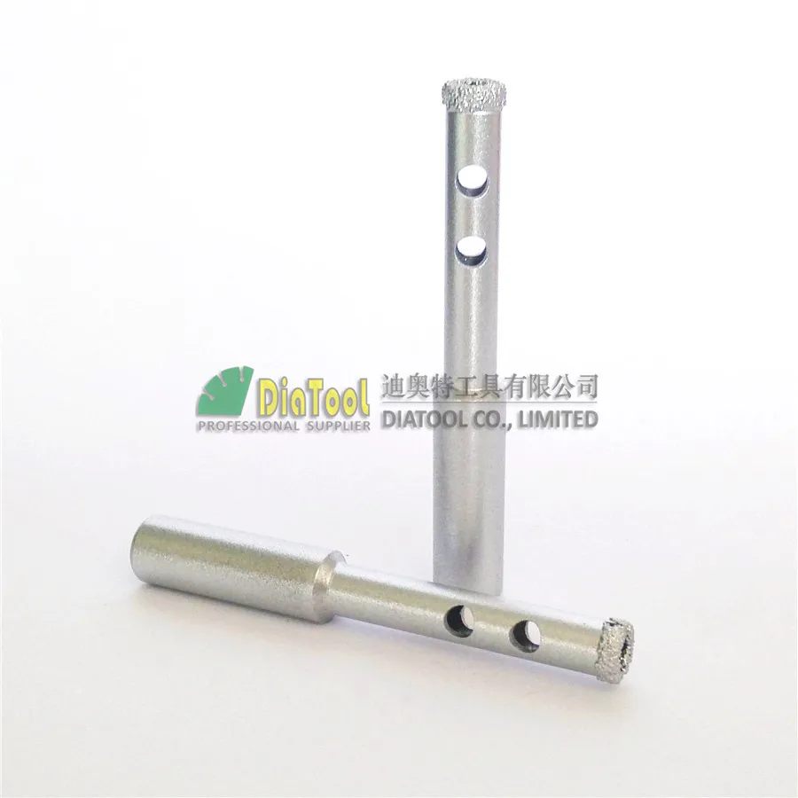 2pcs dia 8mm professional quality Vacuum brazed diamond core bits with round shank, dry or wet drilling bits diamond hole saw