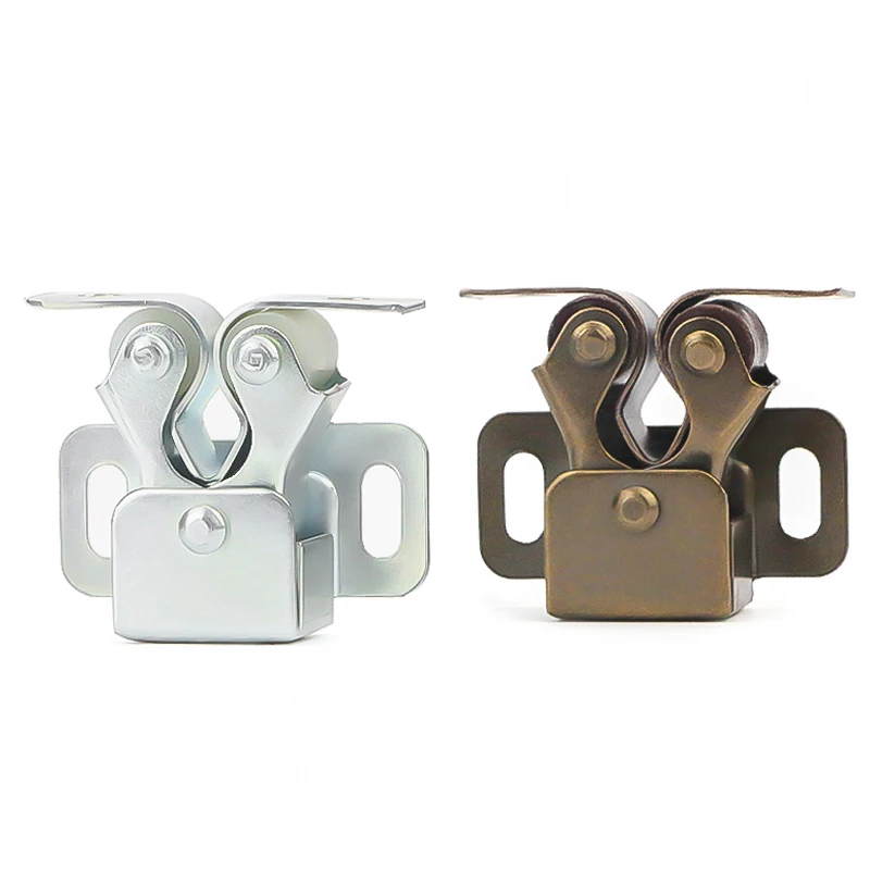 10Pcs Cold rolled steel + nylon Touch beads Lock Door Spring Clip