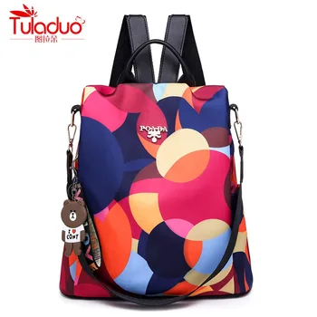 

Fashion Anti-theft Women Backpacks Multifunction Ladies Large Capacity Backpacks High Quality Waterproof Oxford Female Backpacks